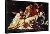 The Childhood of Jupiter, C.1702-14-Carlo Cignani-Framed Stretched Canvas