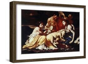 The Childhood of Jupiter, C.1702-14-Carlo Cignani-Framed Giclee Print