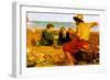 The Childhood of Raleigh-John Everett Millais-Framed Art Print