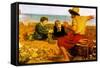 The Childhood of Raleigh-John Everett Millais-Framed Stretched Canvas