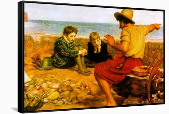 The Childhood of Raleigh-John Everett Millais-Framed Stretched Canvas