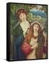 The Childhood of Saint Cecily-Marie Spartali Stillman-Framed Stretched Canvas