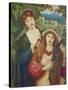 The Childhood of Saint Cecily-Marie Spartali Stillman-Stretched Canvas
