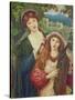 The Childhood of Saint Cecily-Marie Spartali Stillman-Stretched Canvas