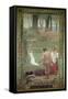 The Childhood of St. Genevieve-Pierre Puvis de Chavannes-Framed Stretched Canvas
