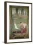 The Childhood of St. Genevieve-Pierre Puvis de Chavannes-Framed Giclee Print