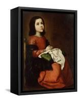 The Childhood of the Virgin, C1660-Francisco de Zurbarán-Framed Stretched Canvas