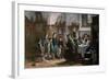 The Children and the Uncle. Studied in Vienna and Munich-null-Framed Giclee Print