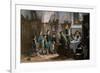 The Children and the Uncle. Studied in Vienna and Munich-null-Framed Giclee Print