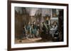 The Children and the Uncle. Studied in Vienna and Munich-null-Framed Giclee Print