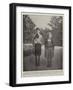 The Children of Captain Dreyfus in the Garden at Carpentras-null-Framed Giclee Print