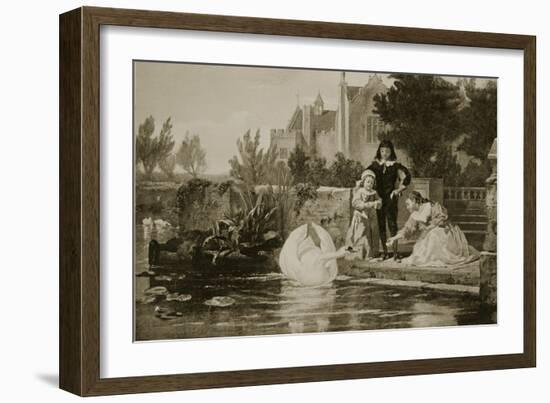 The Children of Charles I, Illustration from 'Hutchinson's Story of the British Nation', C.1923-Frederick Goodall-Framed Giclee Print