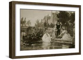 The Children of Charles I, Illustration from 'Hutchinson's Story of the British Nation', C.1923-Frederick Goodall-Framed Giclee Print