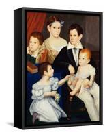 The Children of Dr Elias Ogden, Natchez, Mississippi-American-Framed Stretched Canvas