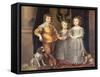 The Children of King Charles I of England (1600-49) and Queen Henrietta Maria (1609-69), 1637-Sir Anthony Van Dyck-Framed Stretched Canvas