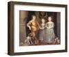 The Children of King Charles I of England (1600-49) and Queen Henrietta Maria (1609-69), 1637-Sir Anthony Van Dyck-Framed Giclee Print