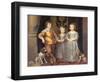 The Children of King Charles I of England (1600-49) and Queen Henrietta Maria (1609-69), 1637-Sir Anthony Van Dyck-Framed Giclee Print