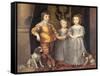 The Children of King Charles I of England (1600-49) and Queen Henrietta Maria (1609-69), 1637-Sir Anthony Van Dyck-Framed Stretched Canvas