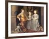 The Children of King Charles I of England (1600-49) and Queen Henrietta Maria (1609-69), 1637-Sir Anthony Van Dyck-Framed Giclee Print