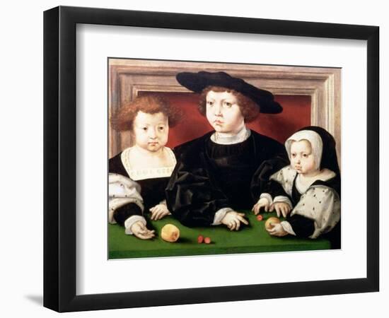 The Children of King Christian II of Denmark-Jan Gossaert-Framed Giclee Print