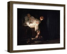 The Children of King Edward IV of England, 1852-Paul Delaroche-Framed Giclee Print