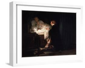 The Children of King Edward IV of England, 1852-Paul Delaroche-Framed Giclee Print