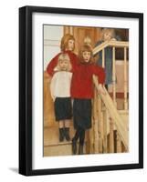 The Children of Monsieur Nève-Fernand Khnopff-Framed Giclee Print