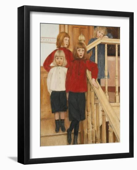 The Children of Monsieur Nève-Fernand Khnopff-Framed Giclee Print
