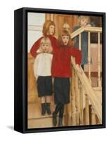 The Children of Monsieur Nève-Fernand Khnopff-Framed Stretched Canvas