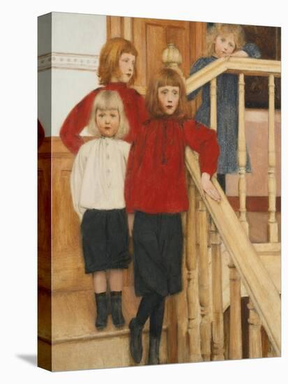 The Children of Monsieur Nève-Fernand Khnopff-Stretched Canvas