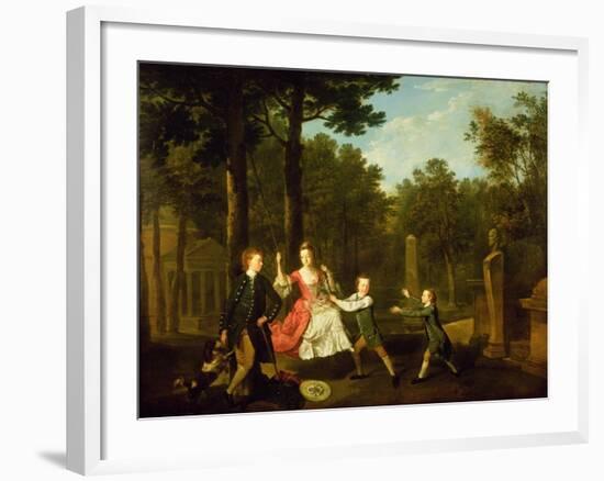 The Children of the 4th Duke of Devonshire-Johann Zoffany-Framed Giclee Print