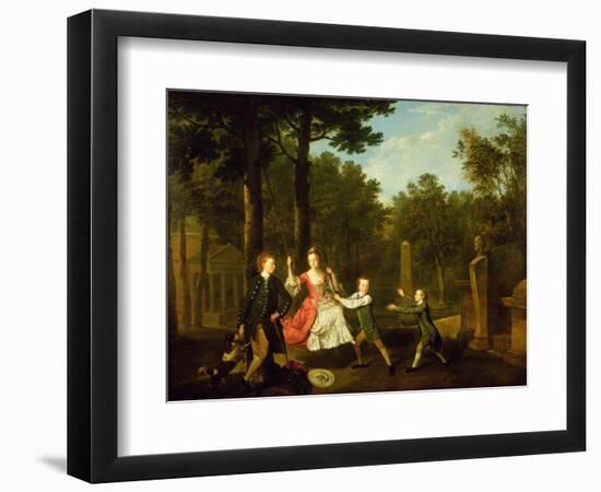 The Children of the 4th Duke of Devonshire-Johann Zoffany-Framed Giclee Print