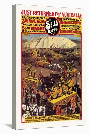 The Children's Dream of Fairy Land: Sells Brothers Circus-null-Stretched Canvas