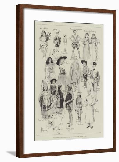 The Children's Fancy Dress Ball at the Mansion House, 7 January 1896-Amedee Forestier-Framed Giclee Print