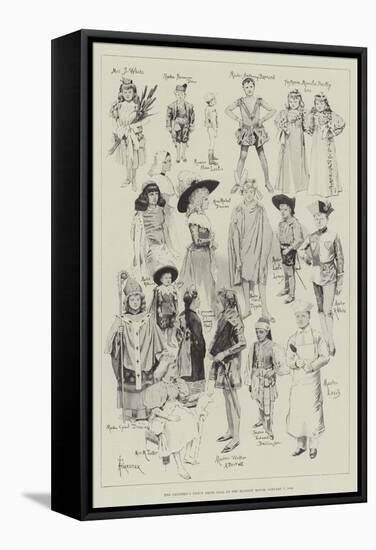 The Children's Fancy Dress Ball at the Mansion House, 7 January 1896-Amedee Forestier-Framed Stretched Canvas