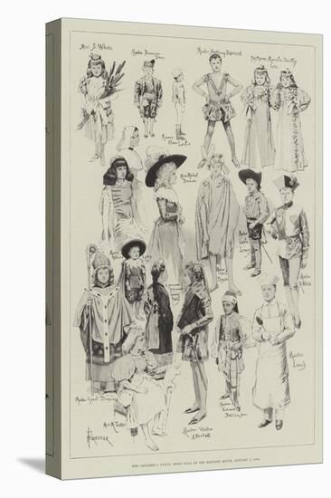 The Children's Fancy Dress Ball at the Mansion House, 7 January 1896-Amedee Forestier-Stretched Canvas
