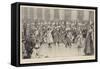 The Children's Fancy Dress Ball at the Mansion House, Juvenile Entertainers-Frederic De Haenen-Framed Stretched Canvas