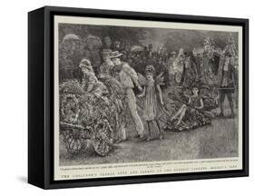 The Children's Floral Fete and Parade at the Botanic Gardens, Regent's Park-Arthur Hopkins-Framed Stretched Canvas