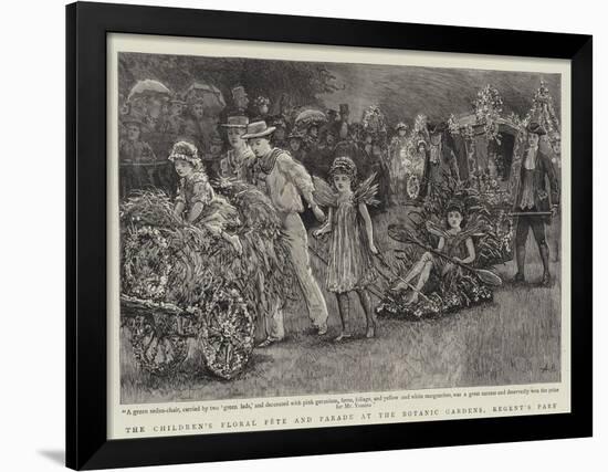 The Children's Floral Fete and Parade at the Botanic Gardens, Regent's Park-Arthur Hopkins-Framed Giclee Print