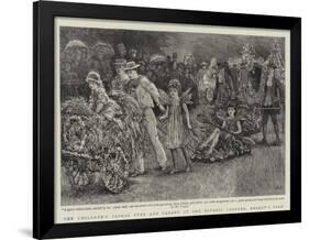 The Children's Floral Fete and Parade at the Botanic Gardens, Regent's Park-Arthur Hopkins-Framed Giclee Print