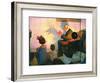 The Children’s Hour (or Shadows on the Wall)-Norman Rockwell-Framed Giclee Print