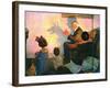 The Children’s Hour (or Shadows on the Wall)-Norman Rockwell-Framed Giclee Print