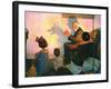 The Children’s Hour (or Shadows on the Wall)-Norman Rockwell-Framed Giclee Print