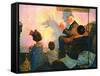 The Children’s Hour (or Shadows on the Wall)-Norman Rockwell-Framed Stretched Canvas