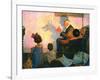 The Children’s Hour (or Shadows on the Wall)-Norman Rockwell-Framed Giclee Print