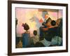 The Children’s Hour (or Shadows on the Wall)-Norman Rockwell-Framed Giclee Print