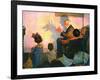 The Children’s Hour (or Shadows on the Wall)-Norman Rockwell-Framed Giclee Print