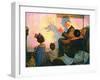 The Children’s Hour (or Shadows on the Wall)-Norman Rockwell-Framed Giclee Print