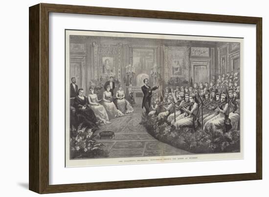 The Children's Orchestra Performing before the Queen at Windsor-null-Framed Giclee Print