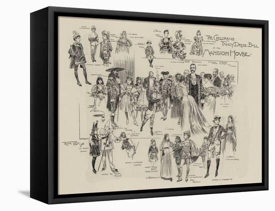 The Childrens Fancy Dress Ball at the Mansion House-Frank Craig-Framed Stretched Canvas